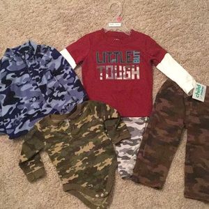 Camouflage baby boy clothes 18 mo